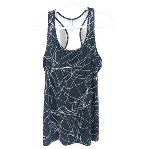 FABLETICS Size Medium Black & White Racerback Tank